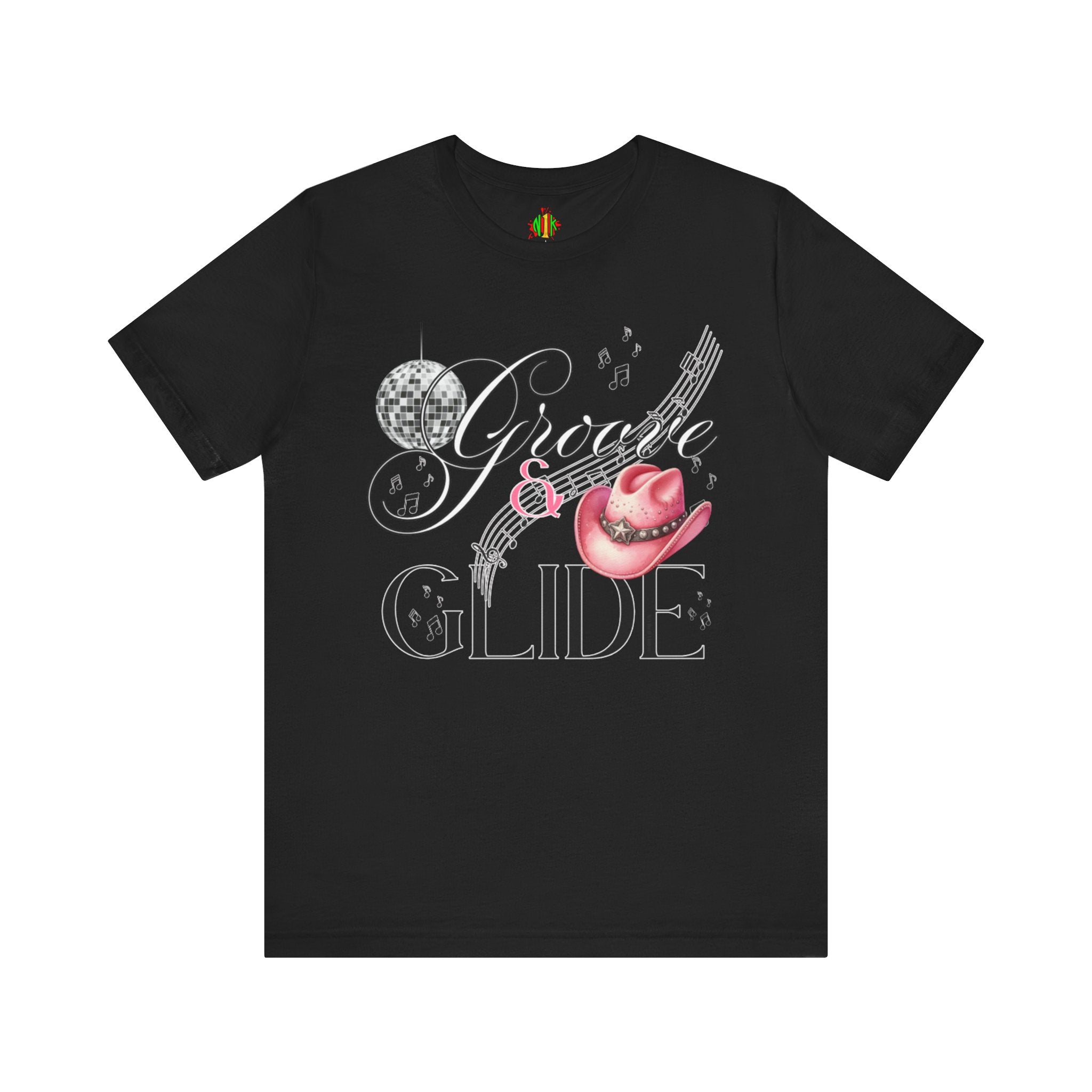 Groovy Glide Unisex Jersey Tee - Fun Retro Music Vibes